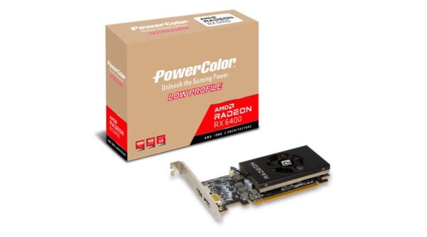 PowerColor AMD Radeon RX 6400 薄型顯示卡